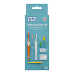TePe Orthodontic Kit 10 Piece Set for Braces and Implants with Interdental Brushes and Orthodontic Wax Dental Plaque Removal Care Pack - Damaged Box