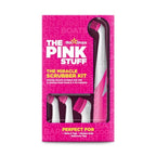 The Pink Stuff Miracle Scrubber Kit Electric Cleaning Tool with 4 Interchangeable Brush Heads for Bathroom Kitchen and Grout Cleaning - Very Good