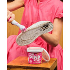 The Pink Stuff Miracle Scrubber Kit Electric Cleaning Tool with 4 Interchangeable Brush Heads for Bathroom Kitchen and Grout Cleaning