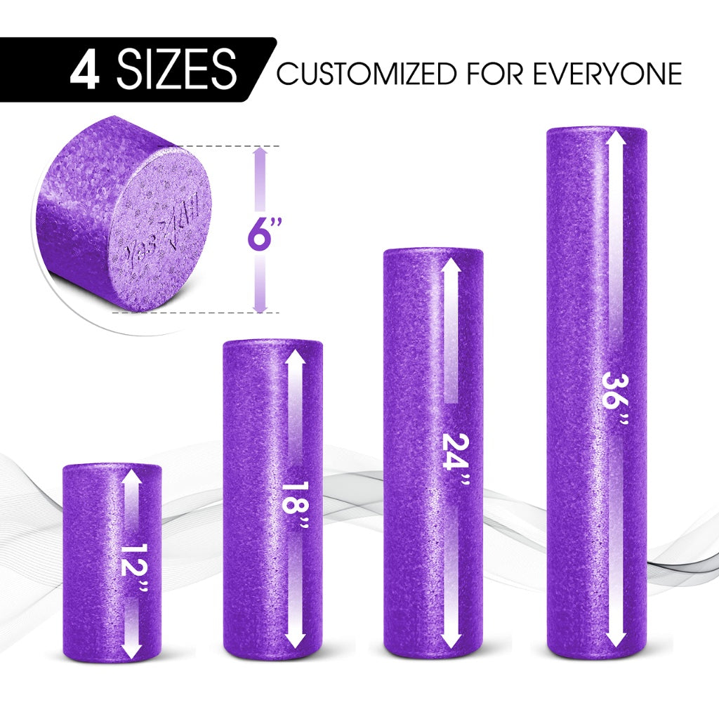 Yes4All Foam Roller - Ultra Lightweight High Density EPP Muscle Roller 30/45/60/90 CM Long for Back, Legs, Workouts, Trigger Point Exercise, Gym, Pilates, Fitness, Yoga, Deep Tissue Muscle Massage - Like New