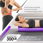 Yes4All High Density EPP Foam Roller Lightweight Muscle Massager for Back Legs Yoga Pilates and Deep Tissue Trigger Point Exercise 30-90cm - Damaged Box