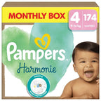 Pampers Harmonie Nappies Size 5, 152 Nappies, 11kg-16kg, Monthly Pack, Gentle Skin Protection with 100 Percent Pampers Protection