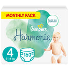 Pampers Harmonie Nappies Size 5, 152 Nappies, 11kg-16kg, Monthly Pack, Gentle Skin Protection with 100 Percent Pampers Protection