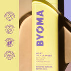 BYOMA Milky Oil Cleanser (100ml) Hydrating Facial Cleanser with Skin Barrier Repair - Deeply Hydrated and Nourished Skin, No Oily Residue, Vegan - BBE 04/2027