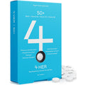4 HER 50+ - Multi Vitamins for Women Over 50 - Vegan Tablets, 60pcs - Multi Vitamins and Minerals Supplements with Biotin, Vitamin K2, Vitamin D3 and Vitamin B2 - Post Menopause Supplements - BBE 06/2026