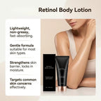 2PCS Retinol Body Lotion for Crepey Skin & Firming - Anti-Aging Body Cream with Ceramides & Shea Butter - Non-Greasy Fast Absorbing Hydrating Lotion for Smooth, Tight Skin - 2 x 100g