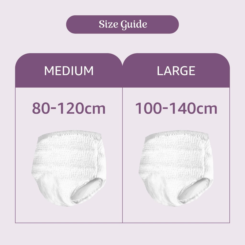 Amazon Basic Care Lady Pants Plus Medium - 40 Count (4 Packs of 10), White