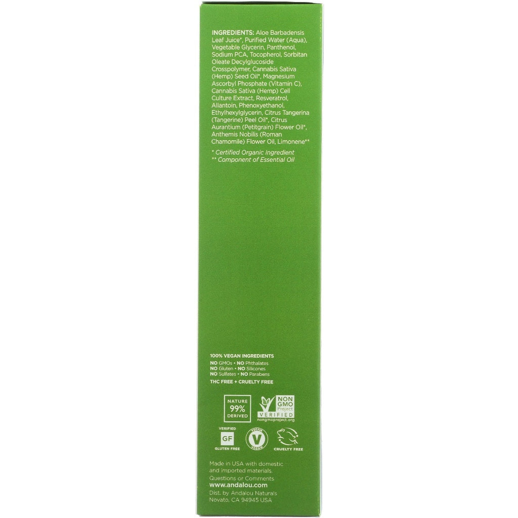 Andalou Naturals Cannacell Hydrating Toner - Damaged Box