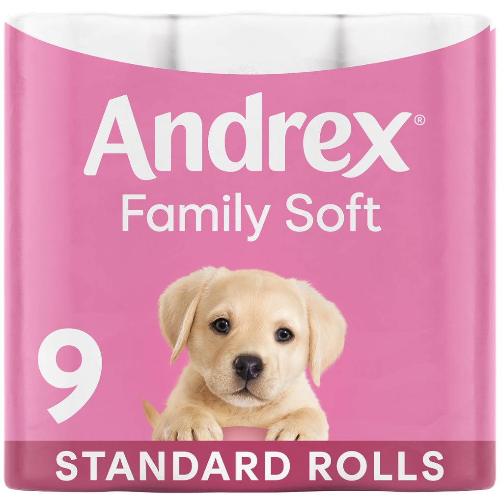 Andrex Family Soft Toilet Roll - 45 Toilet Rolls, Bulk Buy, Fragrance Free, FSC Certified - Damaged Box