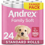 Andrex Family Soft Toilet Roll - 45 Toilet Rolls, Bulk Buy, Fragrance Free, FSC Certified - Damaged Box