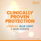 AVENE Sun Care - Ultra Fluid Tinted SPF 50+ - Perfective Face Sun Cream - Unifying & Anti-Pollution - Invisible Finish - With Patented TriAsorBTM - Water Resistant - Sensitive Skin - 50 ml - Damaged Box
