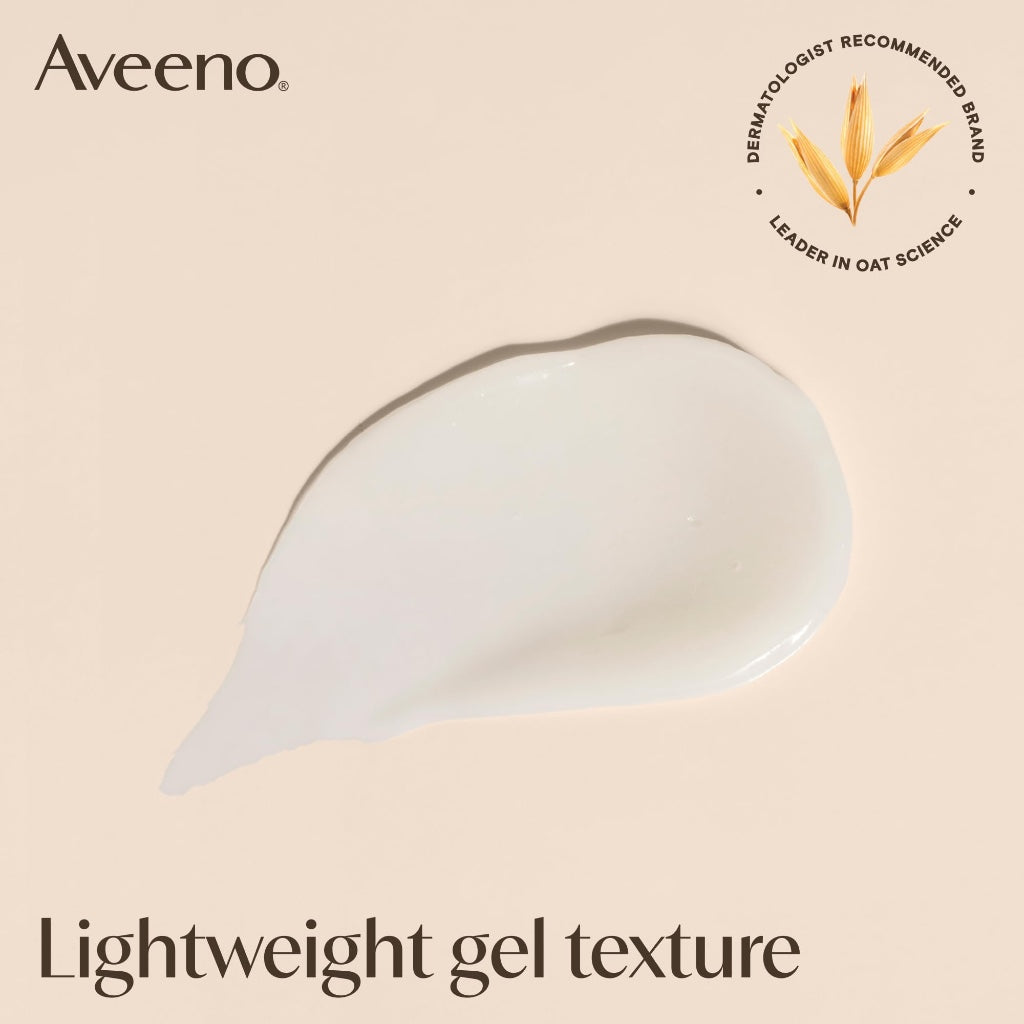 Aveeno Face Calm+Restore Oat Gel Moisturiser (1x 50ml), Face Moisturiser to Instantly Soothe and Replenish the Skin's Moisture Barrier, Intensely Nourishing Day Cream, Suitable for Sensitive Skin