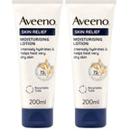Aveeno Skin Relief Moisturising Lotion, With Soothing Triple Oat Complex & Shea Butter, Suitable For Sensitive Skin, 72-Hour Intense Hydration, Helps Relieve Very Dry and Tight Skin, Unscented, 500ml