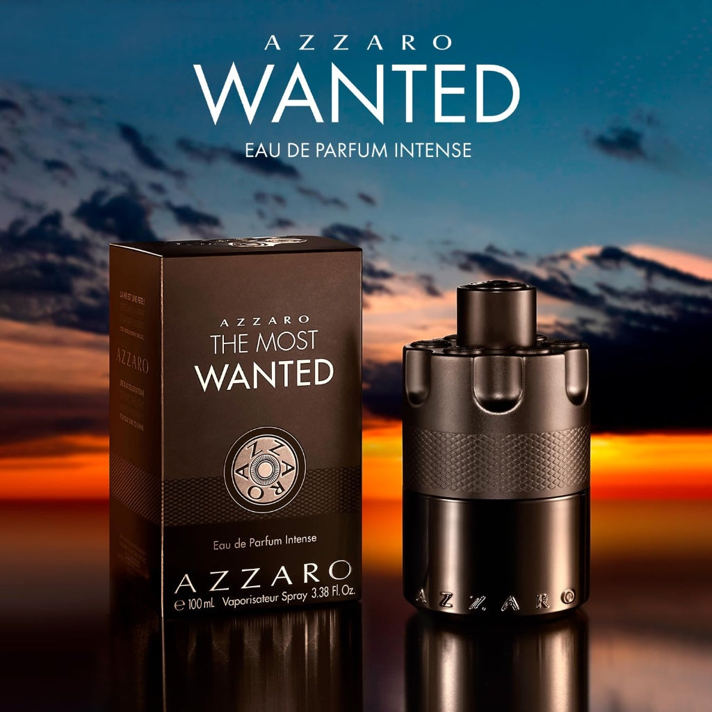Azzaro The Most Wanted Eau de Parfum Intense, Woody Seductive Mens Cologne, Ambery Spicy Fragrance with Cardamom, Fondant Caramel Accord & Amber Wood