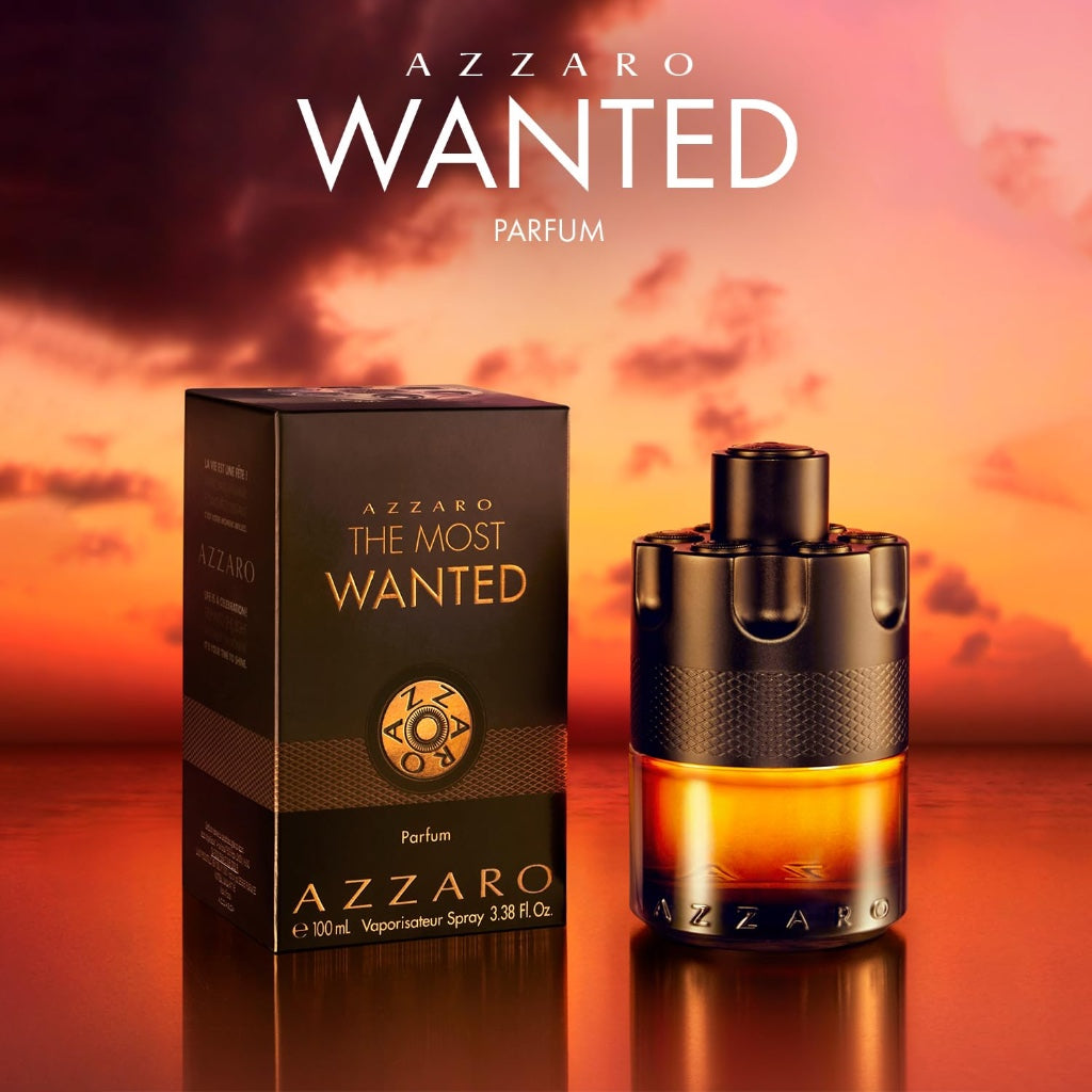 Azzaro The Most Wanted Parfum, Intense Fougere Ambery Spicy Fragrance for Men with Red Ginger, Glowing Toffee, Bourbon Vanilla and Earthy Woods, Seductive and Long Lasting Aftershave, 50ml - Damaged Box