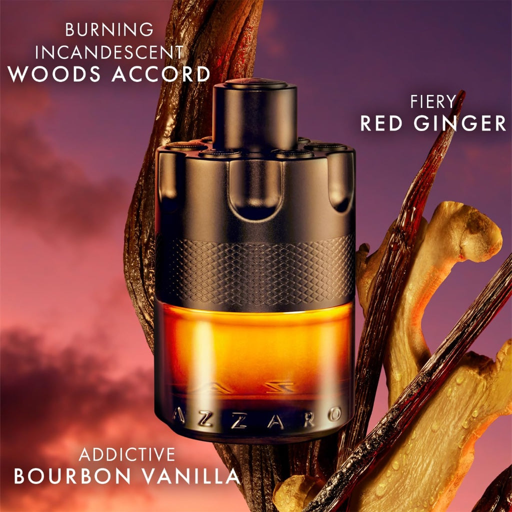 Azzaro The Most Wanted Parfum, Intense Fougere Ambery Spicy Fragrance for Men with Red Ginger, Glowing Toffee, Bourbon Vanilla and Earthy Woods, Seductive and Long Lasting Aftershave, 50ml - Damaged Box