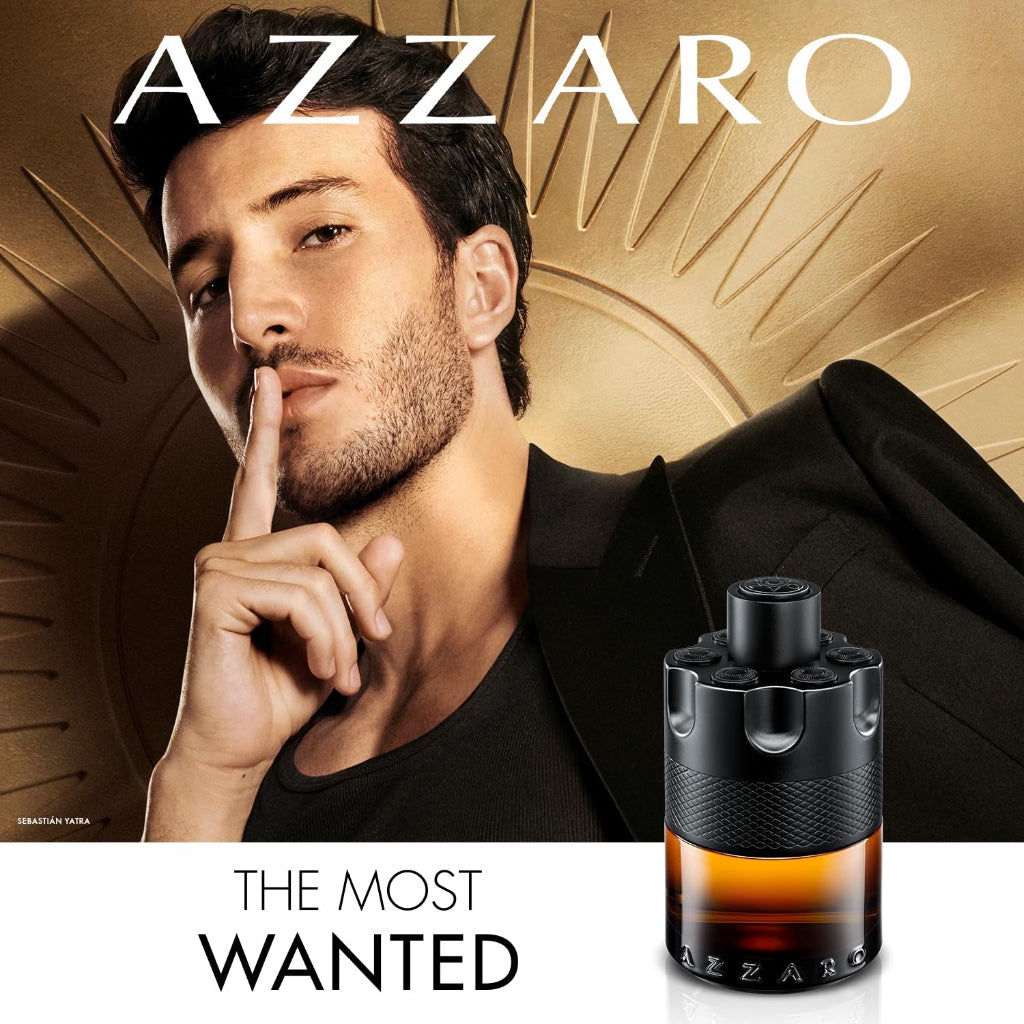 Azzaro The Most Wanted Parfum, Intense Fougere Ambery Spicy Fragrance for Men with Red Ginger, Glowing Toffee, Bourbon Vanilla and Earthy Woods, Seductive and Long Lasting Aftershave, 50ml - Damaged Box