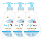 Baby Dove Rich Moisture Head to Toe Wash - Gentle & Nourishing Hair and Body Wash for Babies, Tear-Free Formula, Delicate Fragrance, Keeps Hair and Skin Soft, Ideal for Newborns - 400ml, Pack of 6