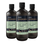 Baylis & Harding Goodness Oud, Cedar and Amber Body Wash, 500 ml (Pack of 3) - Vegan Friendly
