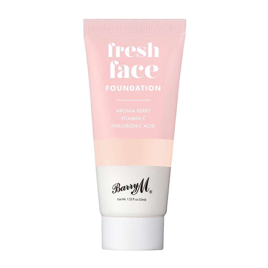 Barry M Cosmetics Fresh Face Lightweight Liquid Foundation Infused With Hyaluronic Acid And Vitamin C, Shade 6