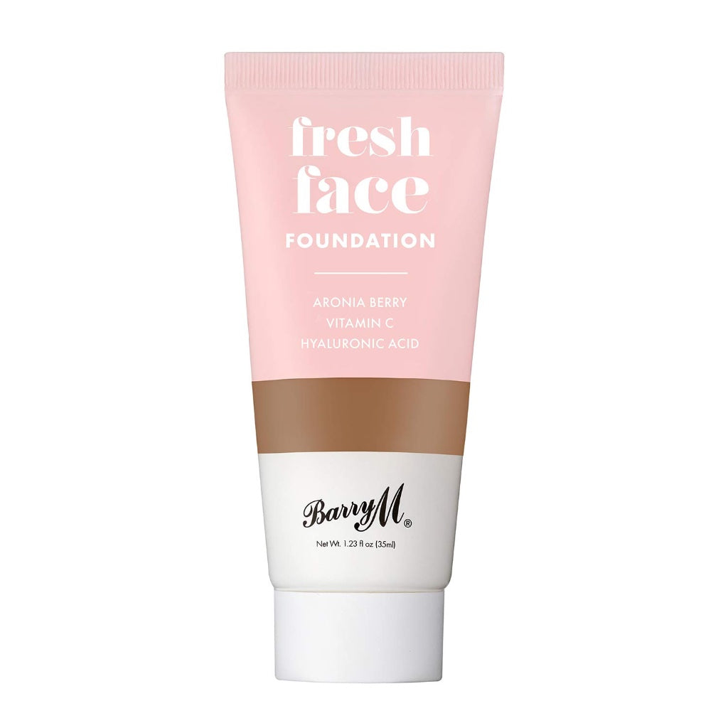 Barry M Cosmetics Fresh Face Lightweight Liquid Foundation Infused With Hyaluronic Acid And Vitamin C, Shade 6