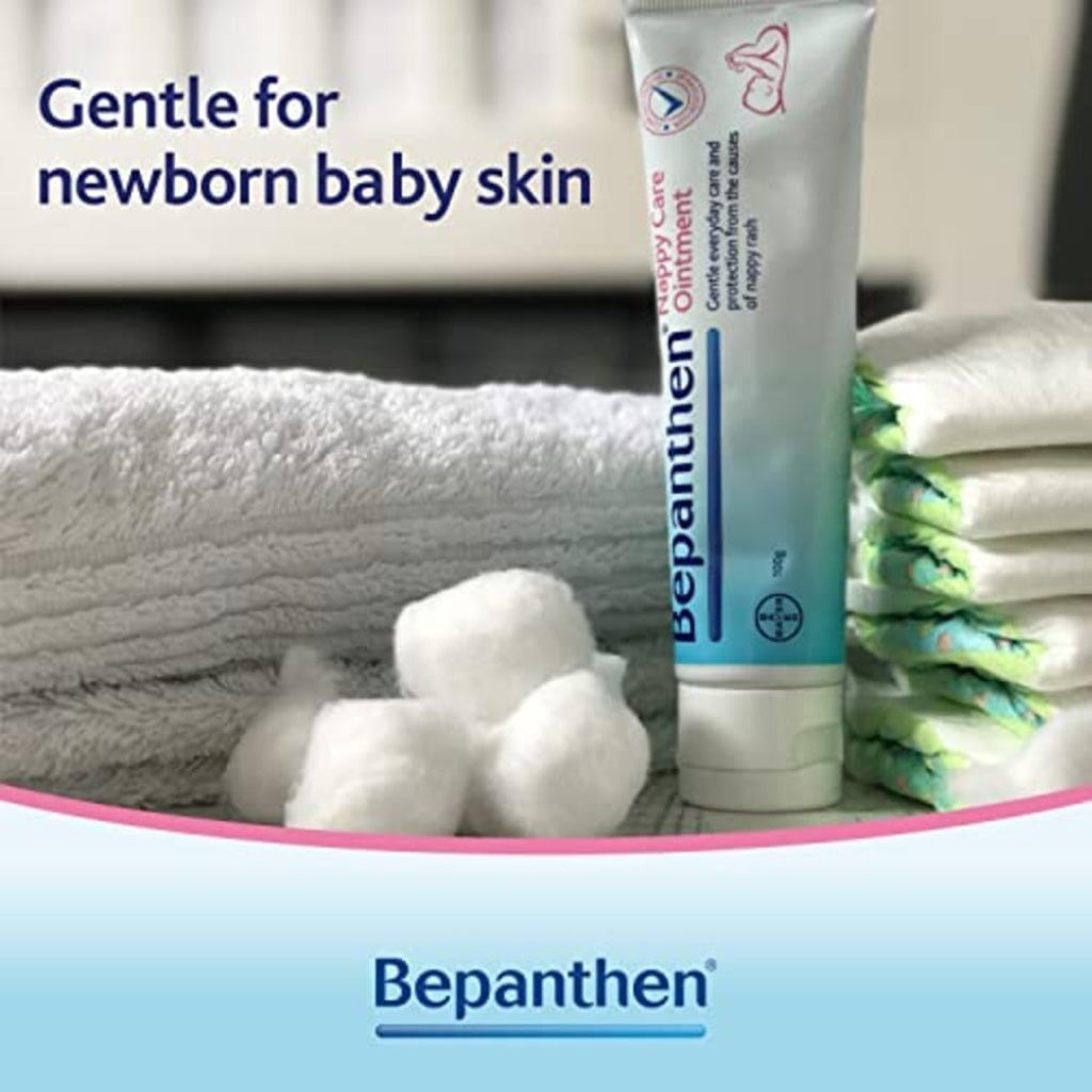Bepanthen Nappy Care Ointment | Nappy Cream with Provitamin B5 | Suitable for Newborns Skin, 100 g (Packing May Vary). - BBE 06/2028