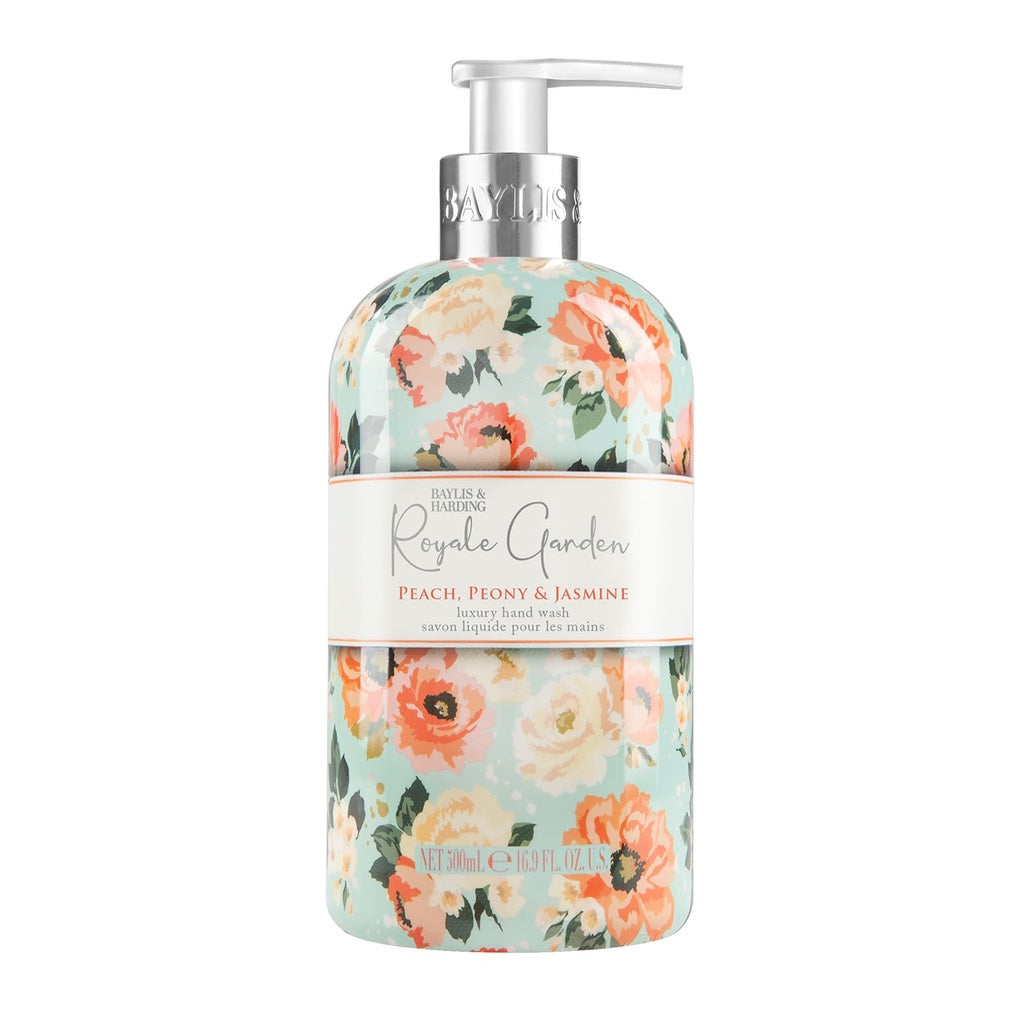 Baylis & Harding Royale Garden Peach Peony & Jasmine Hand Wash 500ml,pack of 6