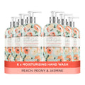 Baylis & Harding Royale Garden Peach Peony & Jasmine Hand Wash 500ml,pack of 6