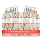 Baylis & Harding Royale Garden Peach Peony & Jasmine Hand Wash 500ml,pack of 6