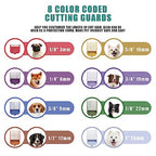 BESTBOMG Professional Dog Grooming Clippers for Thick Heavy Coats Low Noise High Power Rechargeable LED Display Cordless Pet Shaver for Small & Large Dogs Cats