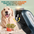BESTBOMG Professional Dog Grooming Clippers for Thick Heavy Coats Low Noise High Power Rechargeable LED Display Cordless Pet Shaver for Small & Large Dogs Cats