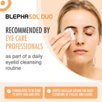 Blephasol Duo 100 ml Micellar Eyelid Cleansing Lotion with 100 Lint-Free Pads | Effective and Gentle Cleansing for Make-Up Removal, Inflamed and Sensitive Eyelids | Soap & Alcohol-Free - Damaged Box - BBE 09/2028