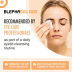 Blephasol Duo 100 ml Micellar Eyelid Cleansing Lotion with 100 Lint-Free Pads | Effective and Gentle Cleansing for Make-Up Removal, Inflamed and Sensitive Eyelids | Soap & Alcohol-Free - Damaged Box - BBE 09/2028