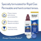 Boston Advance Cleaner Conditioning Solutions Multipack - 3X 30ml Cleaner, 3X 120ml Conditioning Solution, Contact Lens Solution for Rigid Gas Permeable & Hard Contact Lenses, 1x Lens Case Included
