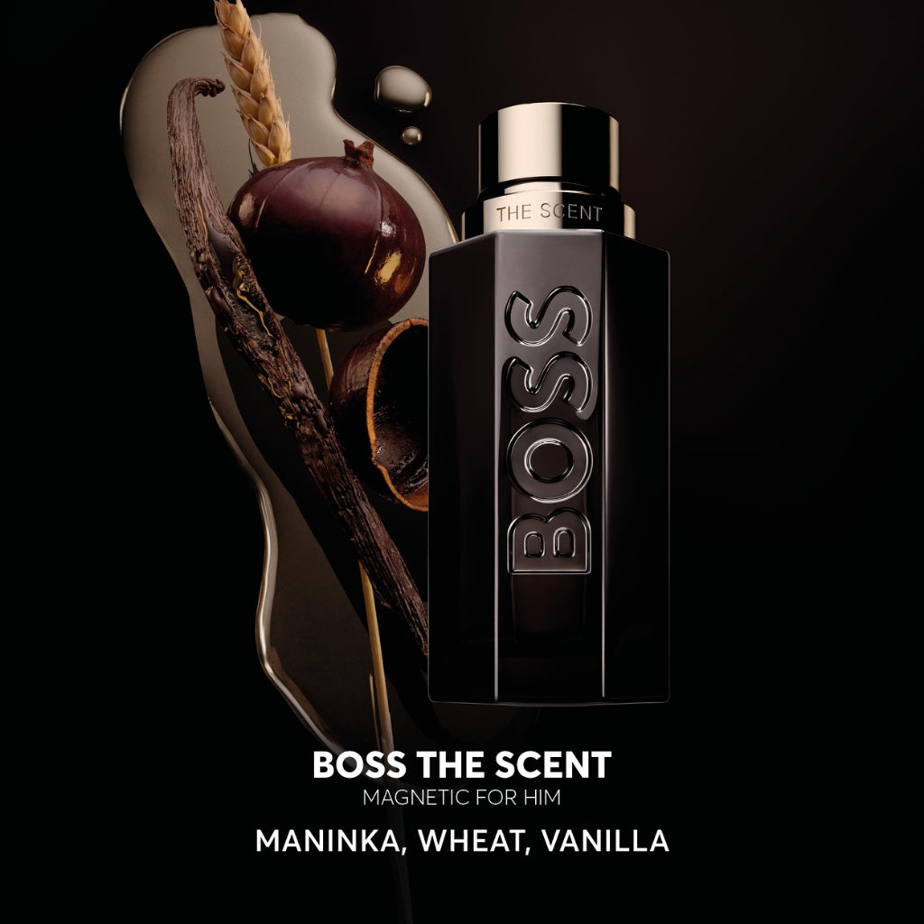 BOSS The Scent Magnetic - Eau de Parfum for Him - Ambery & Fruity Fragrance with Notes of Maninka Fruit, Bran Absolute and Vanilla - High Longevity - 100ml - Damaged Box