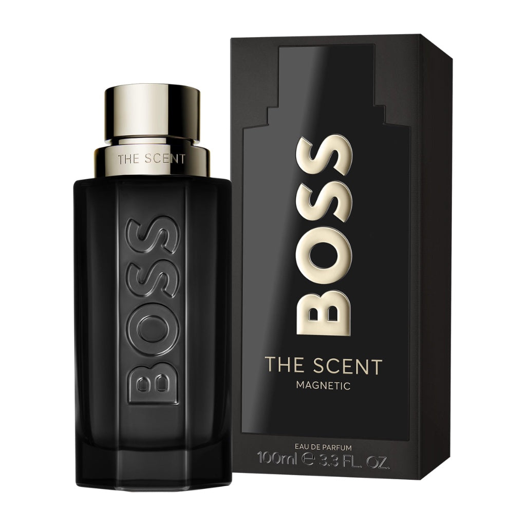 BOSS The Scent Magnetic - Eau de Parfum for Him - Ambery & Fruity Fragrance with Notes of Maninka Fruit, Bran Absolute and Vanilla - High Longevity - 100ml - Damaged Box