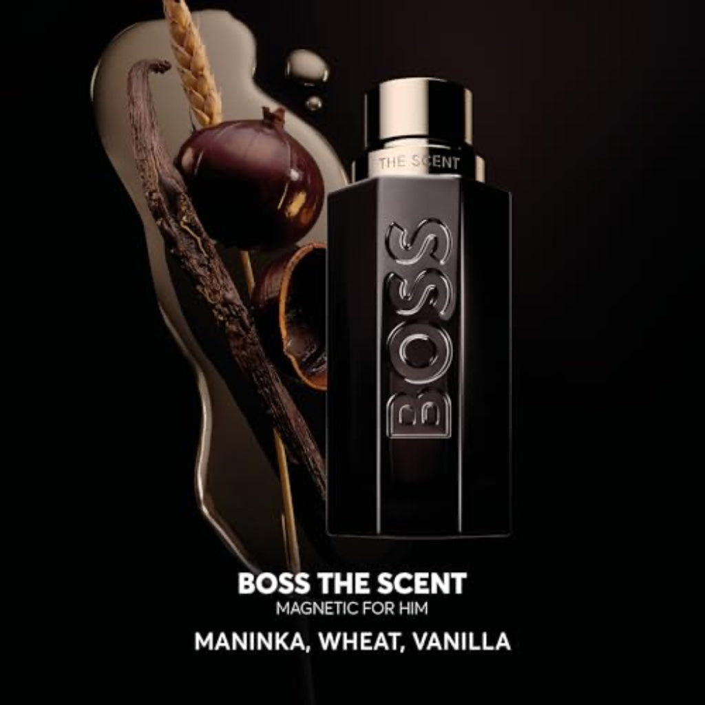 BOSS The Scent Magnetic - Eau de Parfum for Him - Ambery & Fruity Fragrance with Notes of Maninka Fruit, Bran Absolute and Vanilla - High Longevity - 100ml - Damaged Box