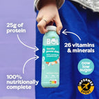 BOL Vanilla Power Shake - Ready-to-Drink Nutritionally Complete Meal (289kcal) - 25g High Protein Shake - Low Sugar, Plant-based, High Fibre (9g) Low Calorie Meal Replacement (410ml x 6 Bottles) - BBE 05/2026
