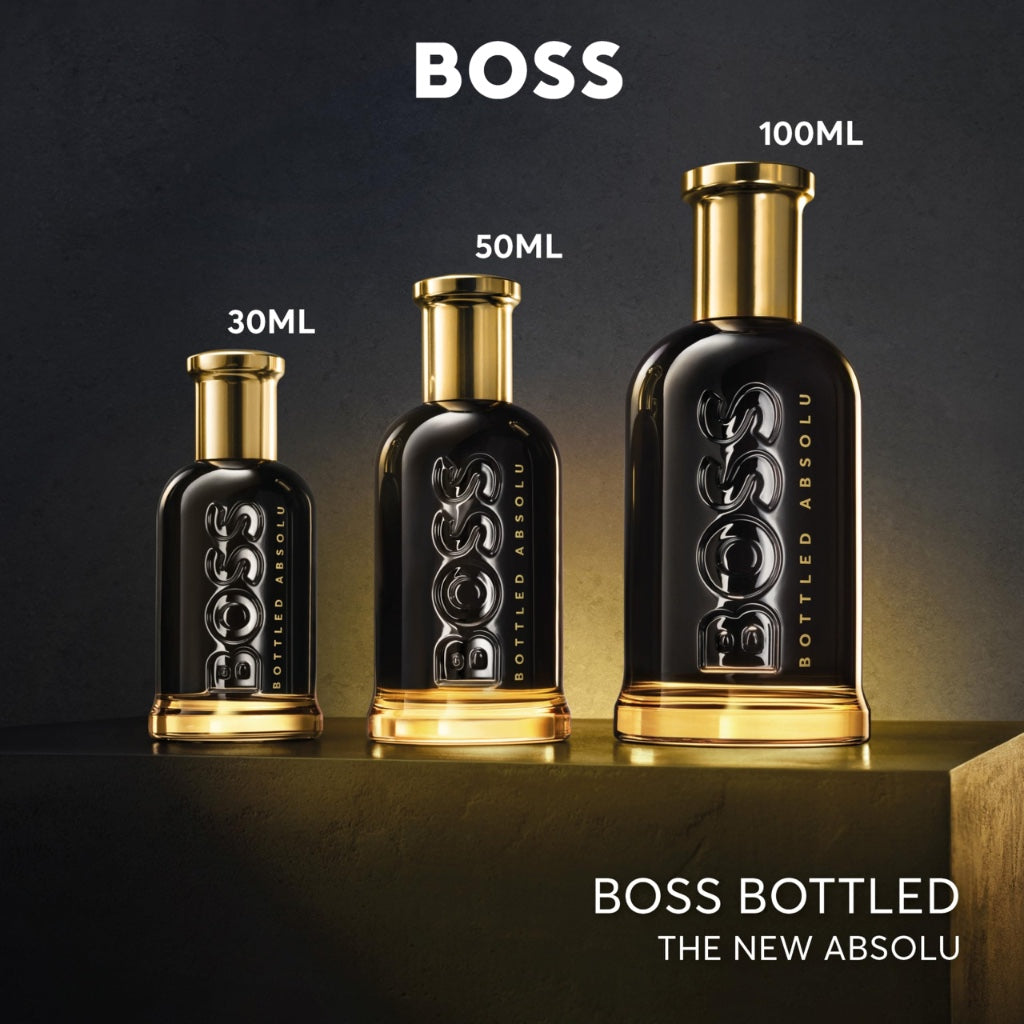 BOSS Bottled Absolu Parfum Intense, Men's Perfume, Woody and Leathery Aroma, Highly Concentrated Fragrance, 100ml