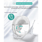 Breast Pump Parts Original Flange Shield 24mm Duckbill Valve Silicone Diaphragm Milk Collector Cup Overall Replacement Accessories Compatible with Lansinoh NCVI Nuliie Etc S32, 2 Packs 8 Pcs - Damaged Box