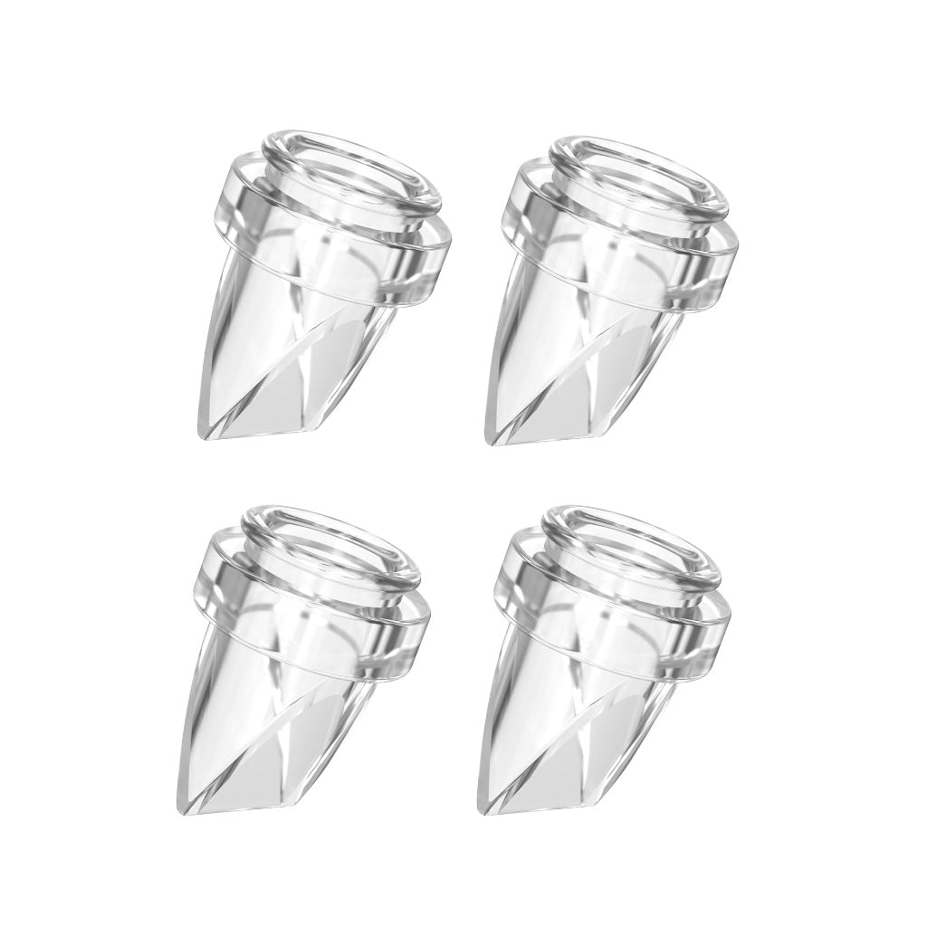 Breast Pump Parts Original Flange Shield 24mm Duckbill Valve Silicone Diaphragm Milk Collector Cup Overall Replacement Accessories Compatible with Lansinoh NCVI Nuliie Etc S32, 2 Packs 8 Pcs - Damaged Box