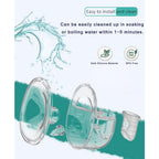 Breast Pump Parts Original Flange Shield 24mm Duckbill Valve Silicone Diaphragm Milk Collector Cup Overall Replacement Accessories Compatible with Lansinoh NCVI Nuliie Etc S32, 2 Packs 8 Pcs - Damaged Box