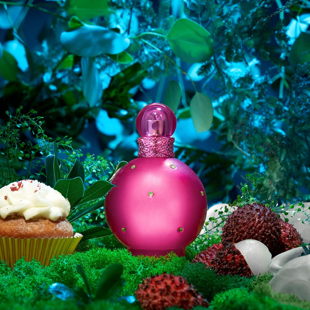 Britney Spears Fantasy 100 ml - Eau de Parfum for Woman - Floral Woody Gourmand Fragrance - Notes of Luscious Red Lychee, Cupcake Accord and Creamy Musk - Pink Glass Bottle