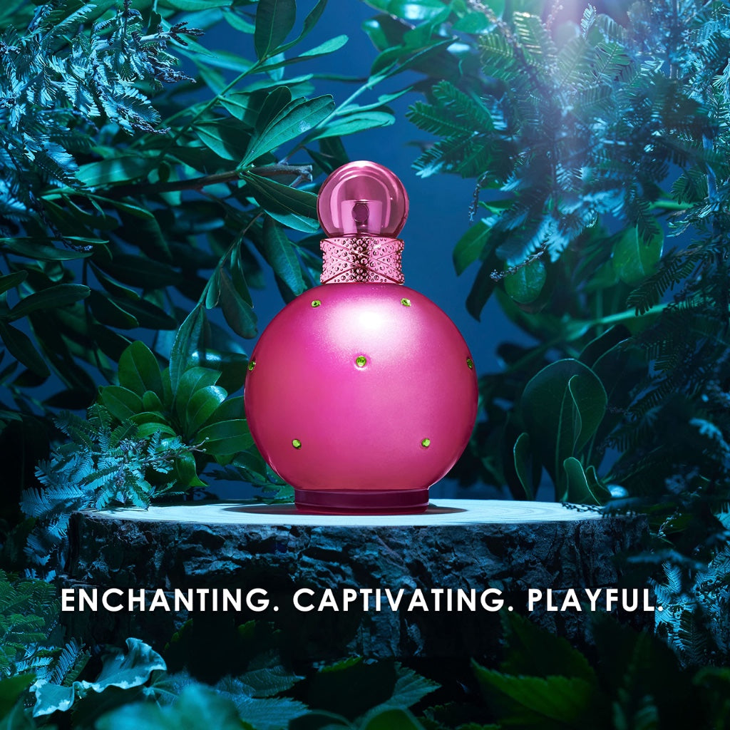 Britney Spears Fantasy 100 ml - Eau de Parfum for Woman - Floral Woody Gourmand Fragrance - Notes of Luscious Red Lychee, Cupcake Accord and Creamy Musk - Pink Glass Bottle