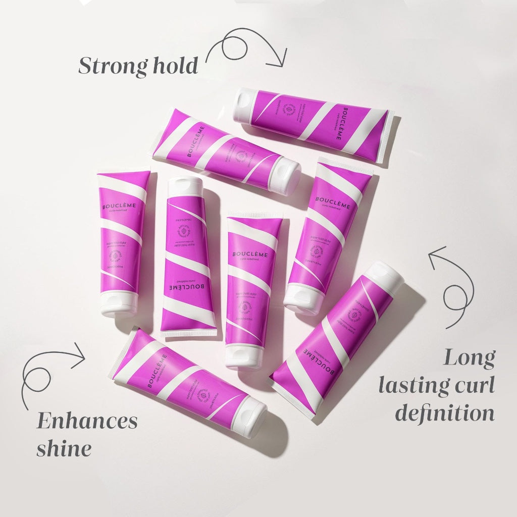 Boucl`eme - Super Hold Styler - Curl Enhancing Hair Styling Gel - 99% Naturally Derived Ingredients and Vegan - 300ml