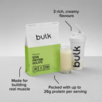 Bulk Soya Protein Isolate Powder, Vegan Protein Shake, Salted Caramel, 1 kg - BBE 09/2027