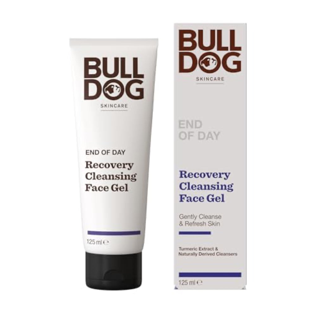 Bulldog Skincare - End Of Day Recovery Cleansing Gel for Men | Face Wash | 125 ml - Damaged Box