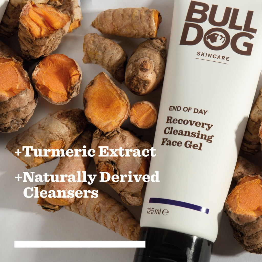 Bulldog Skincare - End Of Day Recovery Cleansing Gel for Men | Face Wash | 125 ml - Damaged Box