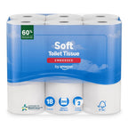 by Amazon Soft Toilet Tissue, 2-Ply, 45 Rolls (5 Pack of 9), 200 Sheets per Roll, FSC Certified - Very Good