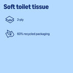 by Amazon Soft Toilet Tissue, 2-Ply, 45 Rolls (5 Pack of 9), 200 Sheets per Roll, FSC Certified - Very Good